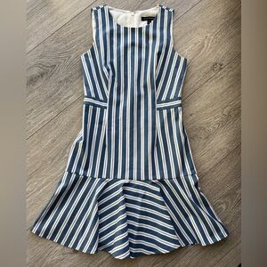 Banana Republic Blue and White Striped Mini Dress